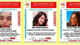 Los carteles de las tres desaparecidas de Sant Boi / SOS DESAPARECIDOS