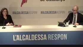 Ada Colau, en el acto 'L'alcaldessa respon' / COL·LEGI DE PERIODISTES DE CATALUNYA