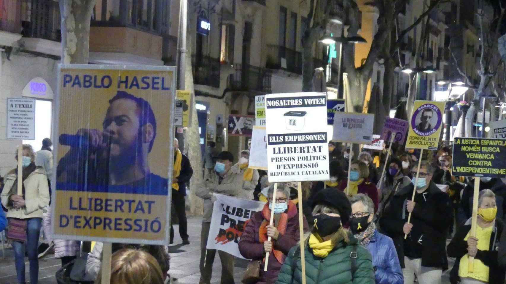 Manifestación de la ANC en Barcelona / REDES SOCIALES