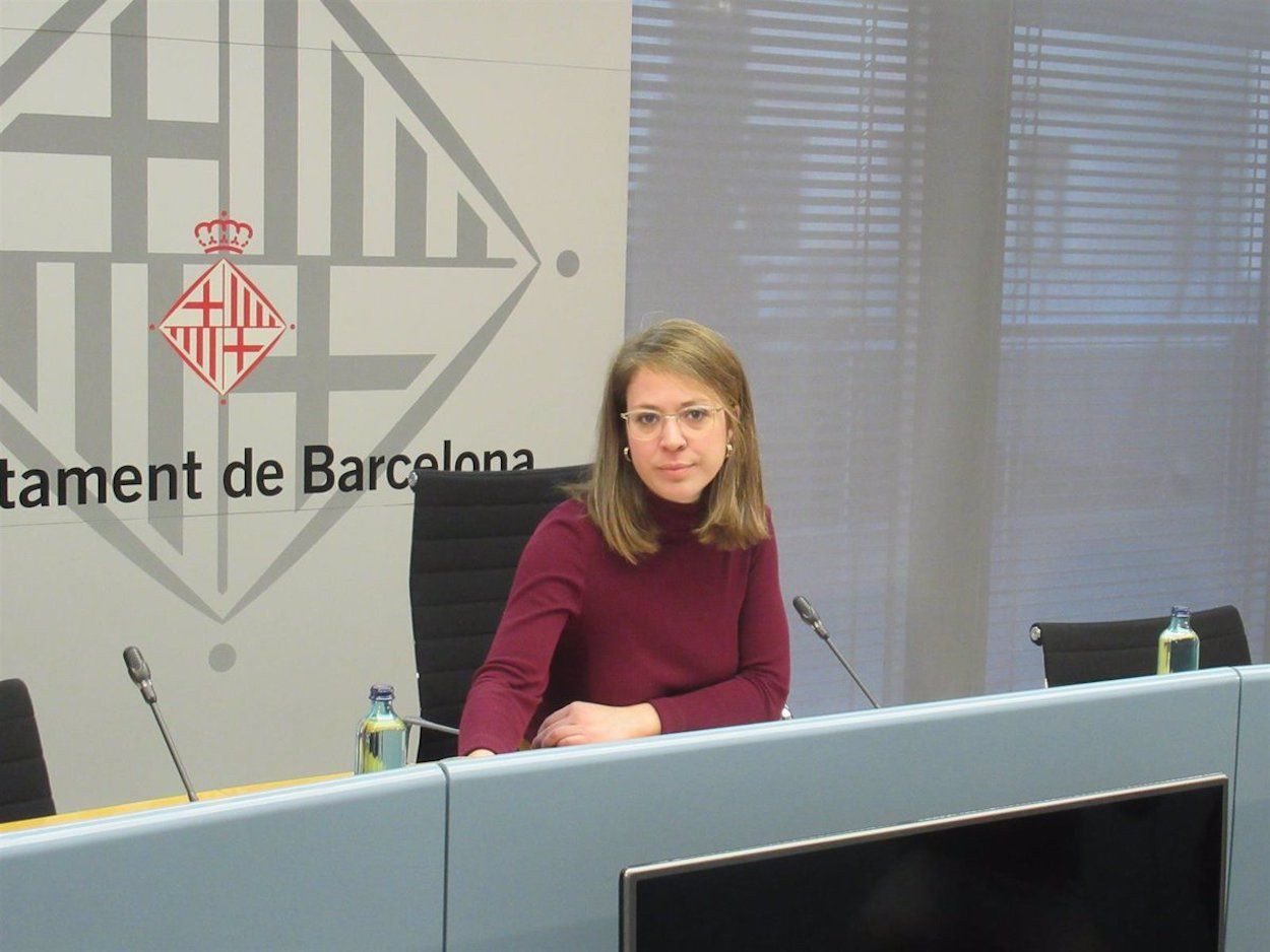 Janet Sanz en el Ayuntamiento de Barcelona / EUROPA PRESS