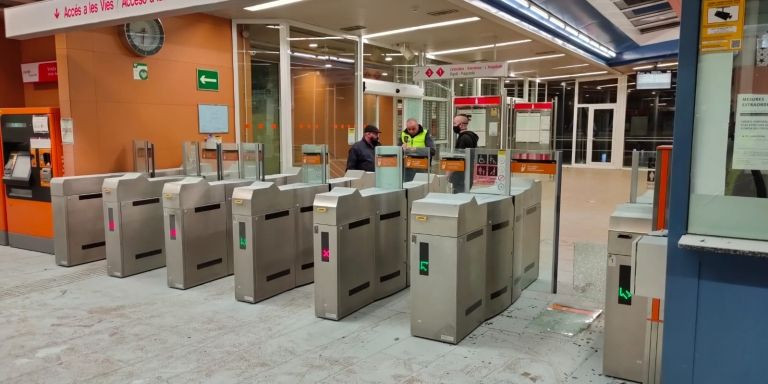 La estación de Vic ha quedado destrozada / RENFE - cedida