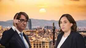 Fotomontaje del candidato del PSC a las elecciones del 14F, Salvador Illa, y la alcaldesa de Barcelona, Ada Colau / METRÓPOLI ABIERTA