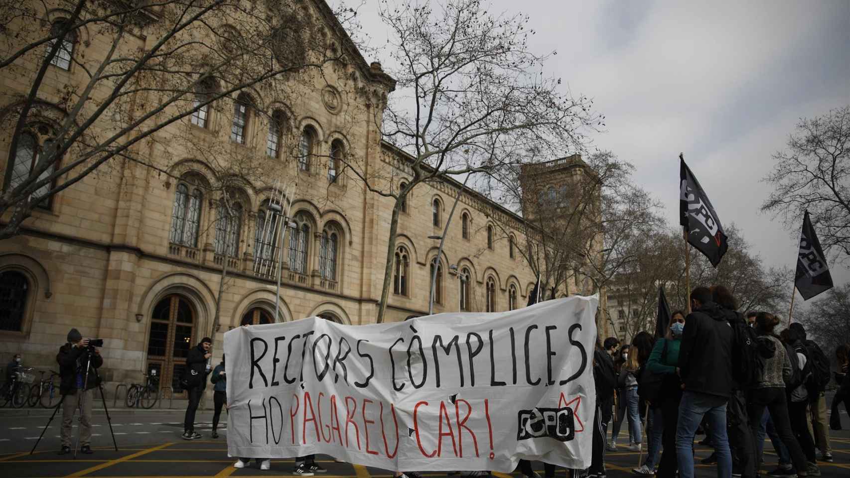 Manifestación de estudiantes contra el encarcelamiento de Pablo Hasél / EUROPA PRESS