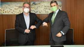 Gerardo Lertxundi i Millán García-Tola durante la firma del acuerdo entre TMB e Iberdrola / TMB