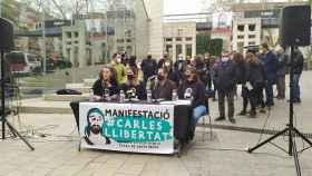 Rueda de prensa del grupo de apoyo 'Carles Llibertat' por el manifestante de Barcelona encarcelado durante las protestas por Pablo Hasel / EUROPA PRESS