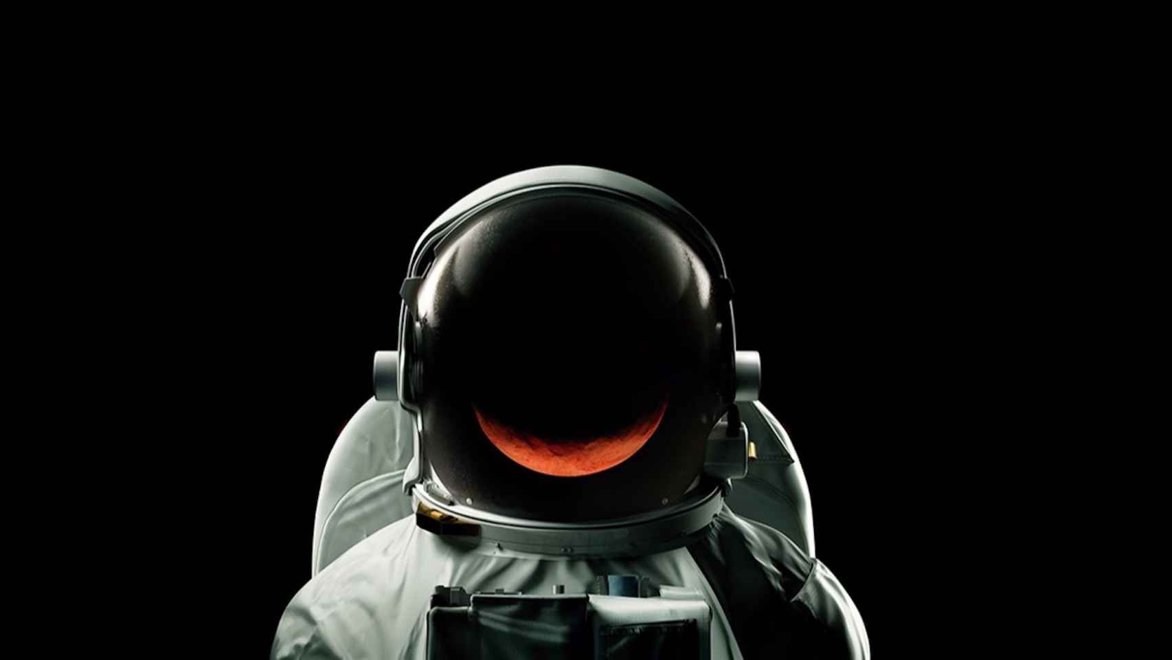 Imagen del cartel oficial de la exposición Marte. El espejo rojo / CCCB