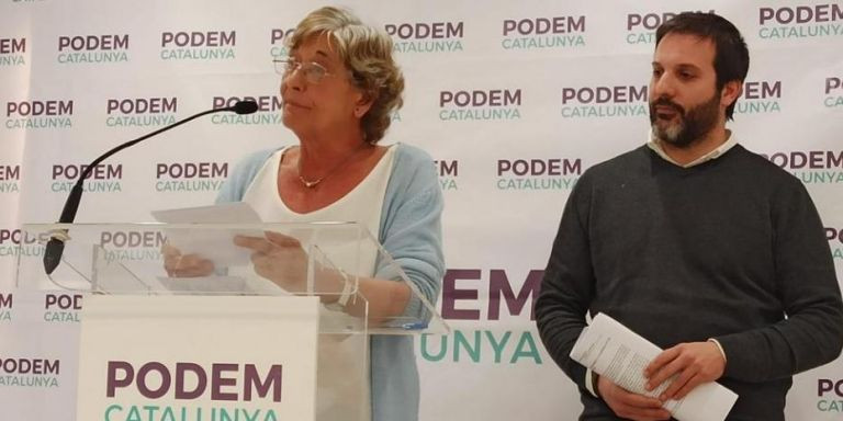 Rosa Cañadell, en un acto de Podem Cataluña / EUROPA PRESS
