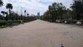 El parque de la Ciutadella completamente vacío el 10 de abril de 2020 / METRÓPOLI ABIERTA