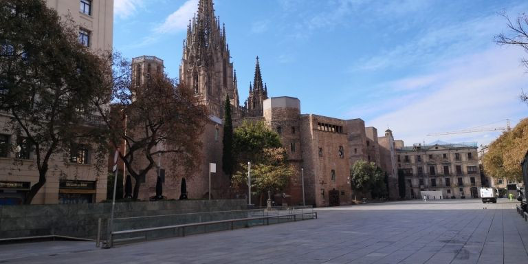 La plaza de la Catedral de Barcelona en una imagen de archivo
