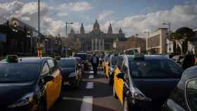 Los taxis se concentran en Barcelona / EUROPA PRESS