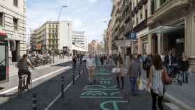 Así será la calle Pelai después de las obras de remodelación y la implantación del urbanismo táctico / AYUNTAMIENTO DE BARCELONA