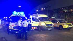 Ambulancias tras la explosión en una fundición en Castellbisbal / SEM
