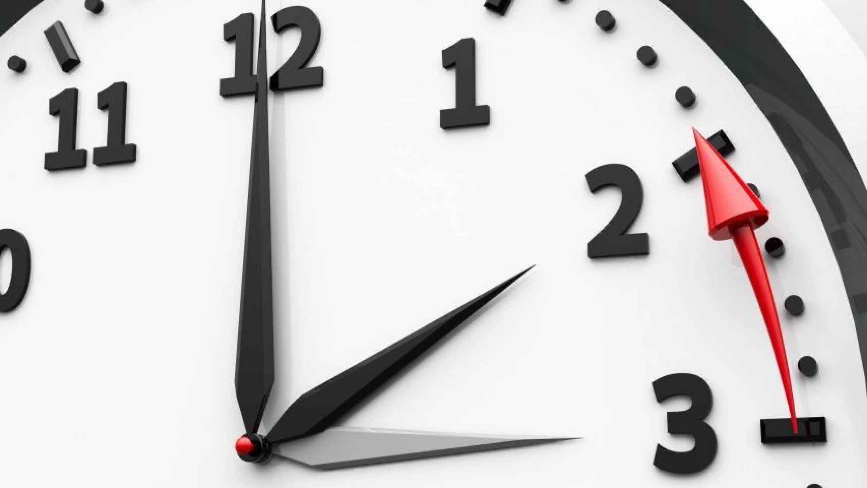 Reloj con el cambio de hora para la madrugada del 28 de marzo