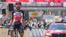 Thomas de Gendt, ganador de la etapa que ha acabado en Montjuïc / VOLTA A CATALUNYA
