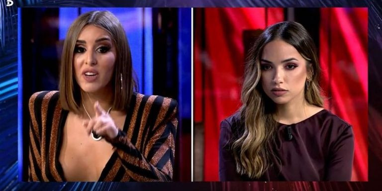 El cara a cara de Marina y Lucía en el debate de 'La isla de las tentaciones' / TELECINCO