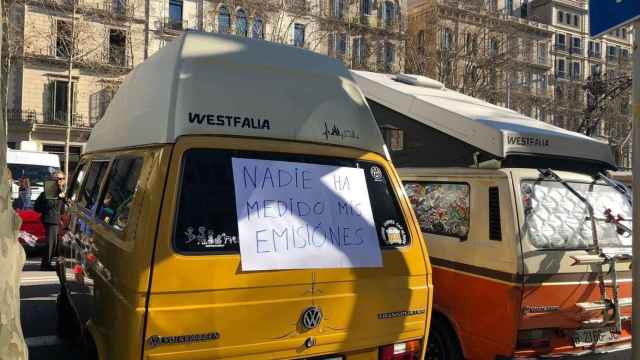 Protesta en Barcelona contra la Zona de Bajas Emisiones / EP