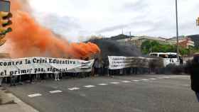 Manifestación de estudiantes en la avenida Diagonal de Barcelona / EUROPA PRESS