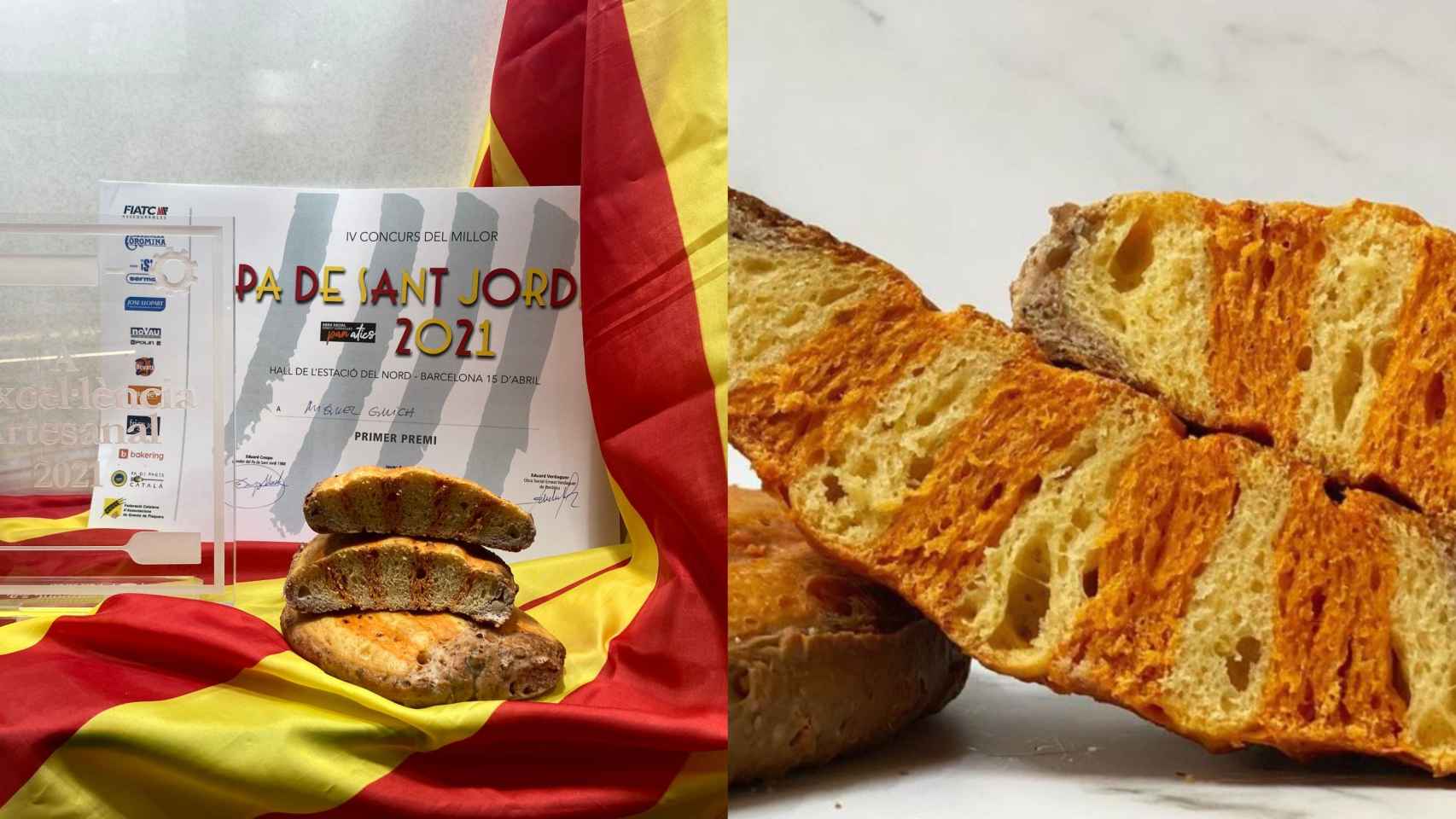 El mejor pan de Sant Jordi de 2021, en Sant Andreu / M.A.