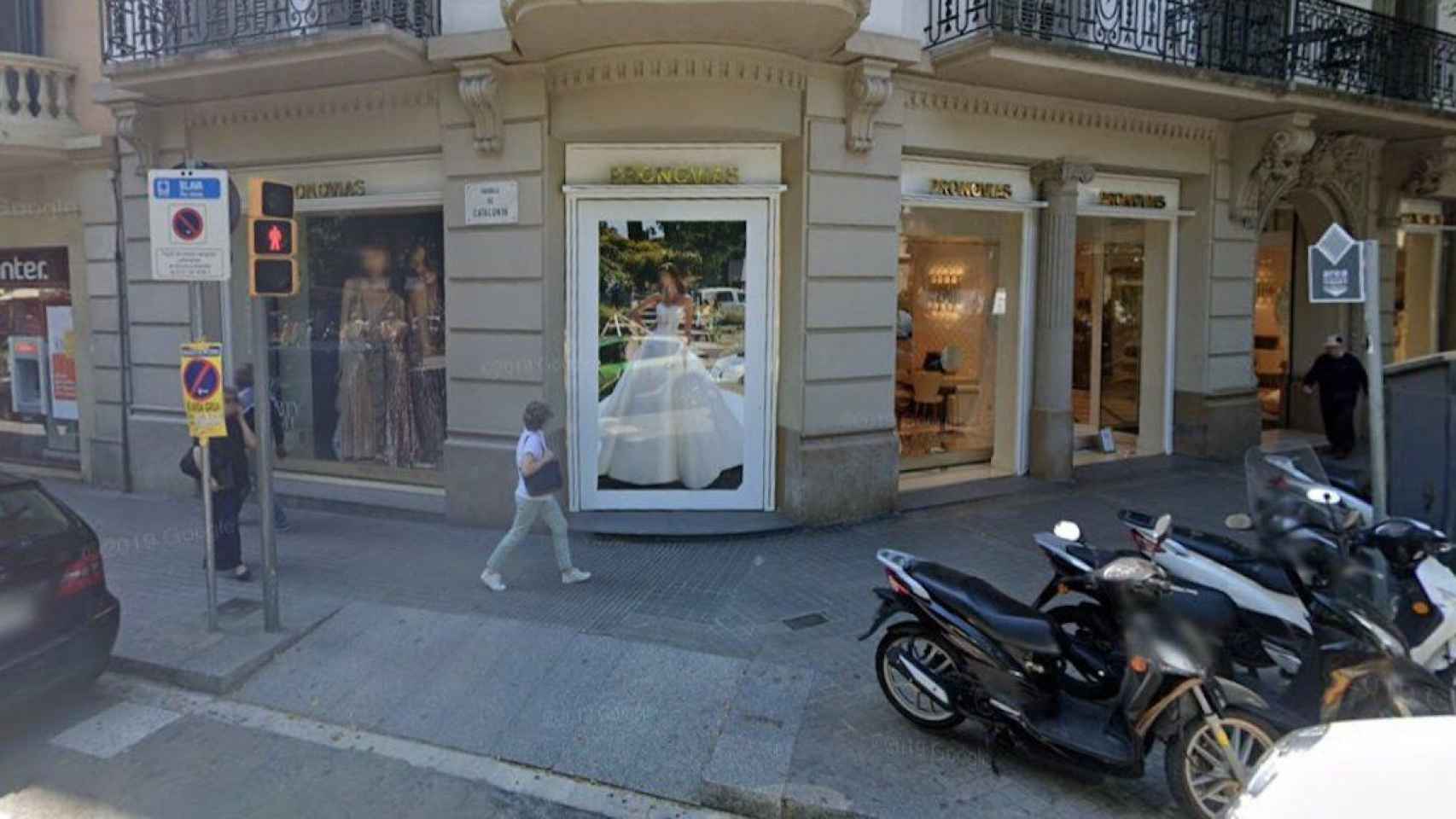 La tienda de Pronovias en la rambla de Catalunya / GOOGLE STREET VIEW