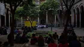 Estudiantes en el segundo día de ocupación de la Universitat de Barcelona (UB) / EUROPA PRESS