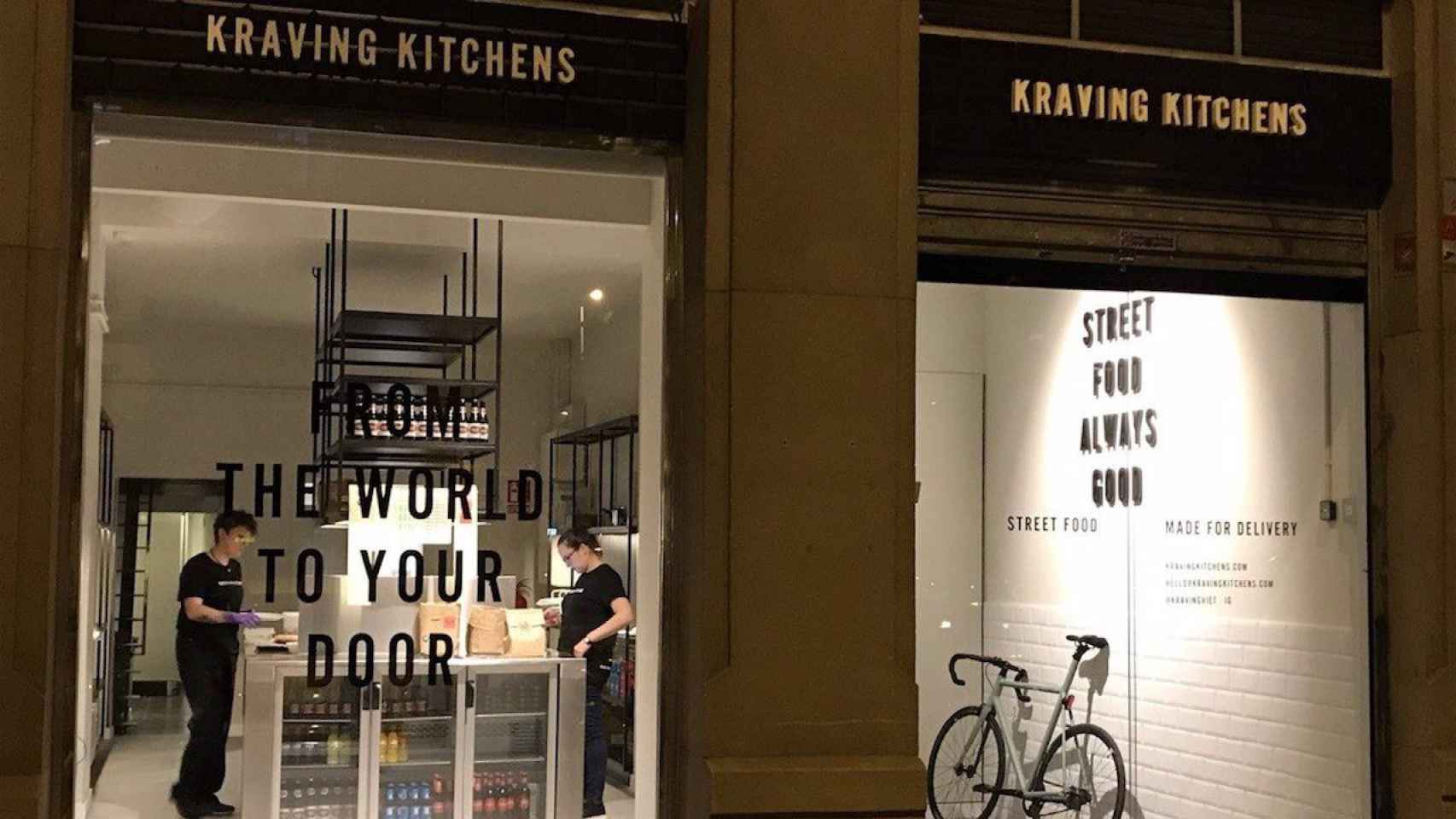 La 'cocina fantasma' Kraving Kitchens en su sede de Barcelona / KRAVING KITCHENS VÍA EUROPA PRESS