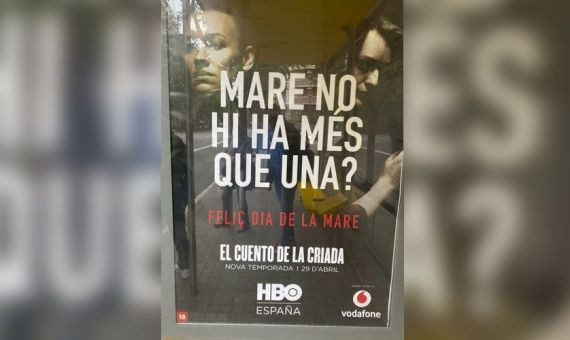 El cartel de HBO con el error en catalán / REDES SOCIALES