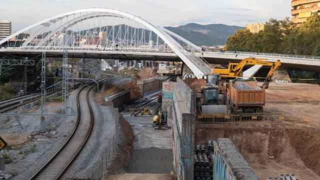 Obras para la futura estación de la Sagrera, uno de los grandes proyectos en Barcelona / PABLO MIRANZO