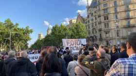 Manifestación contra Colau en Barcelona / @CULTURACOLORS
