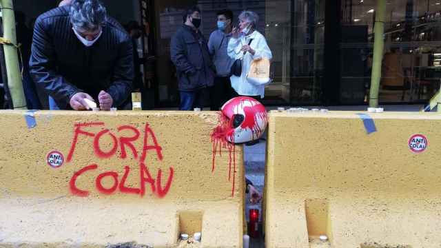 Homenaje a Martí Estela en la calle de Balmes de Barcelona / @OnVasBarcelona