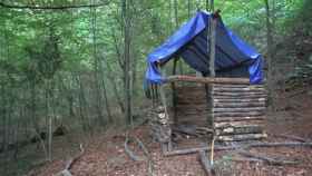 Imagen de una cabaña aislada en el bosque, como en la que vivía el fugitivo / YOUTUBE