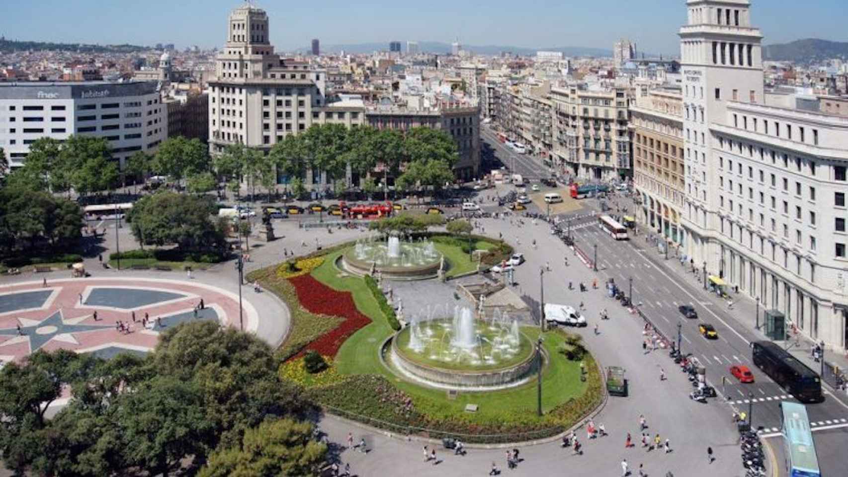 Imagen de la plaza de Catalunya, en el centro de Barcelona / AYUNTAMIENTO DE BARCELONA
