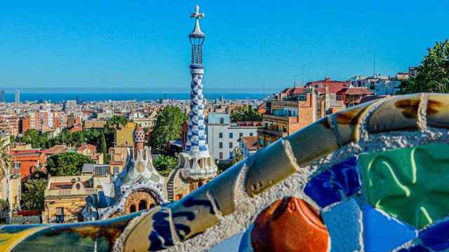 Imagen de archivo de Barcelona desde el Park Güell