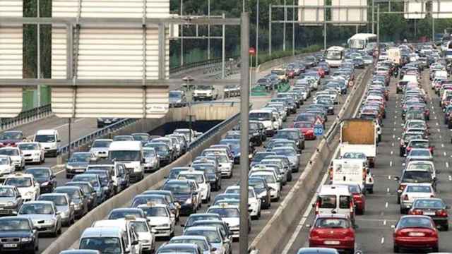 Retenciones en las entradas y salidas de la ciudad de Barcelona