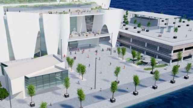 Imagen del futuro Hermitage en la nueva bocana del Port de Barcelona / MUSEO HERMITAGE