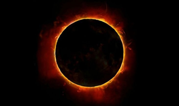 Eclipse solar 'anillo de fuego' en una imagen de archivo