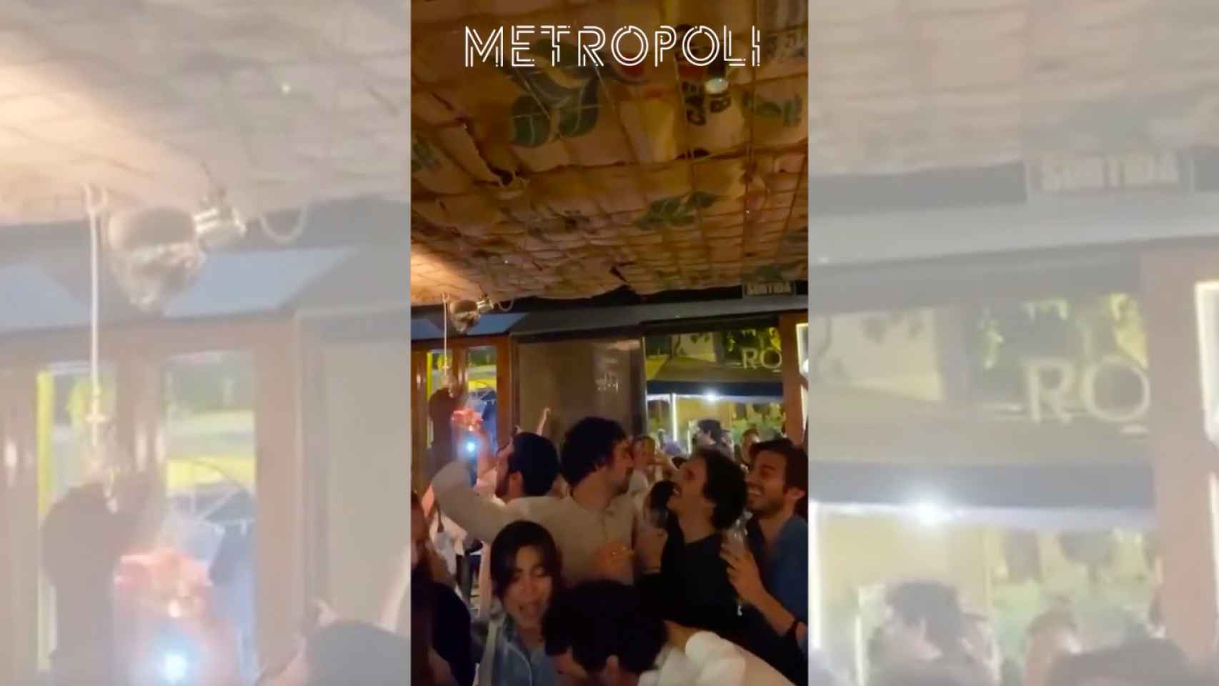 Fiesta sin control en el bar 4 Latas de la calle Tuset de Barcelona