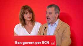 Laia Bonet y Jaume Collboni, del PSC, el partido que reclama que la Generalitat pague su deuda con Barcelona / EUROPA PRESS
