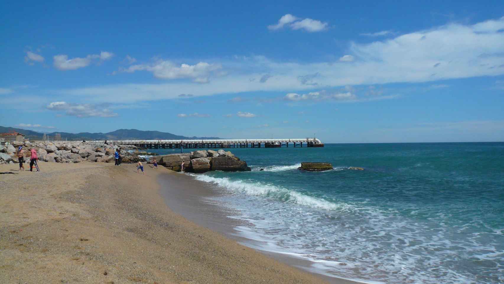 Playa de Sant Adrià de Besòs en una imagen de archivo