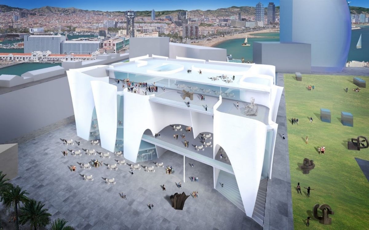 Imagen virtual del museo que el Hermitage quiere construir en Barcelona / ARCHIVO