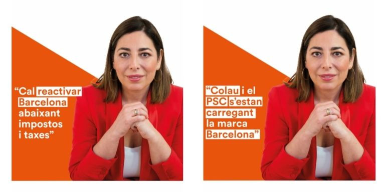 Otros dos carteles de Ciutadans, que Colau quiere censurar, según el partido naranja / CIUTADANS 