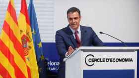 El presidente del Gobierno, Pedro Sánchez, al inicio de su intervención en la clausura de la XXVI reunión del Cercle d'Economia / EFE - QUIQUE GARCÍA