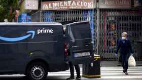 Una furgoneta de reparto de Amazon en una imagen de archivo / EUROPA PRESS