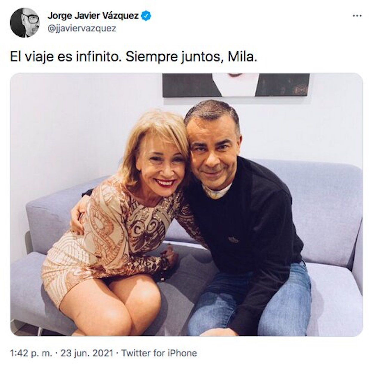 El mensaje de Jorge Javier Vázquez ante la muerte de Mila Ximénez