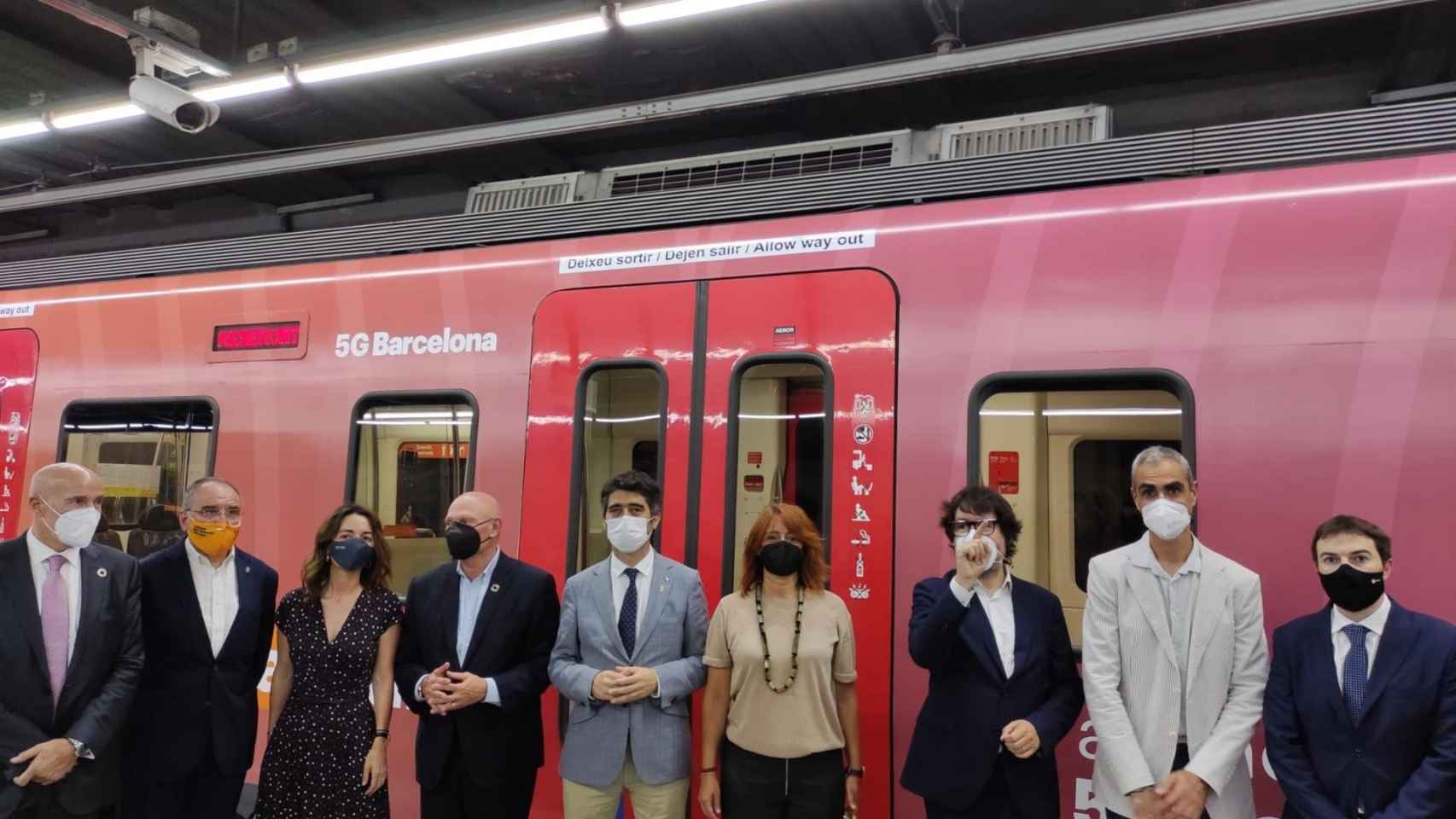 Viaje inaugural del primer corredor ferroviario 5G de Europa, en Barcelona / EUROPA PRESS