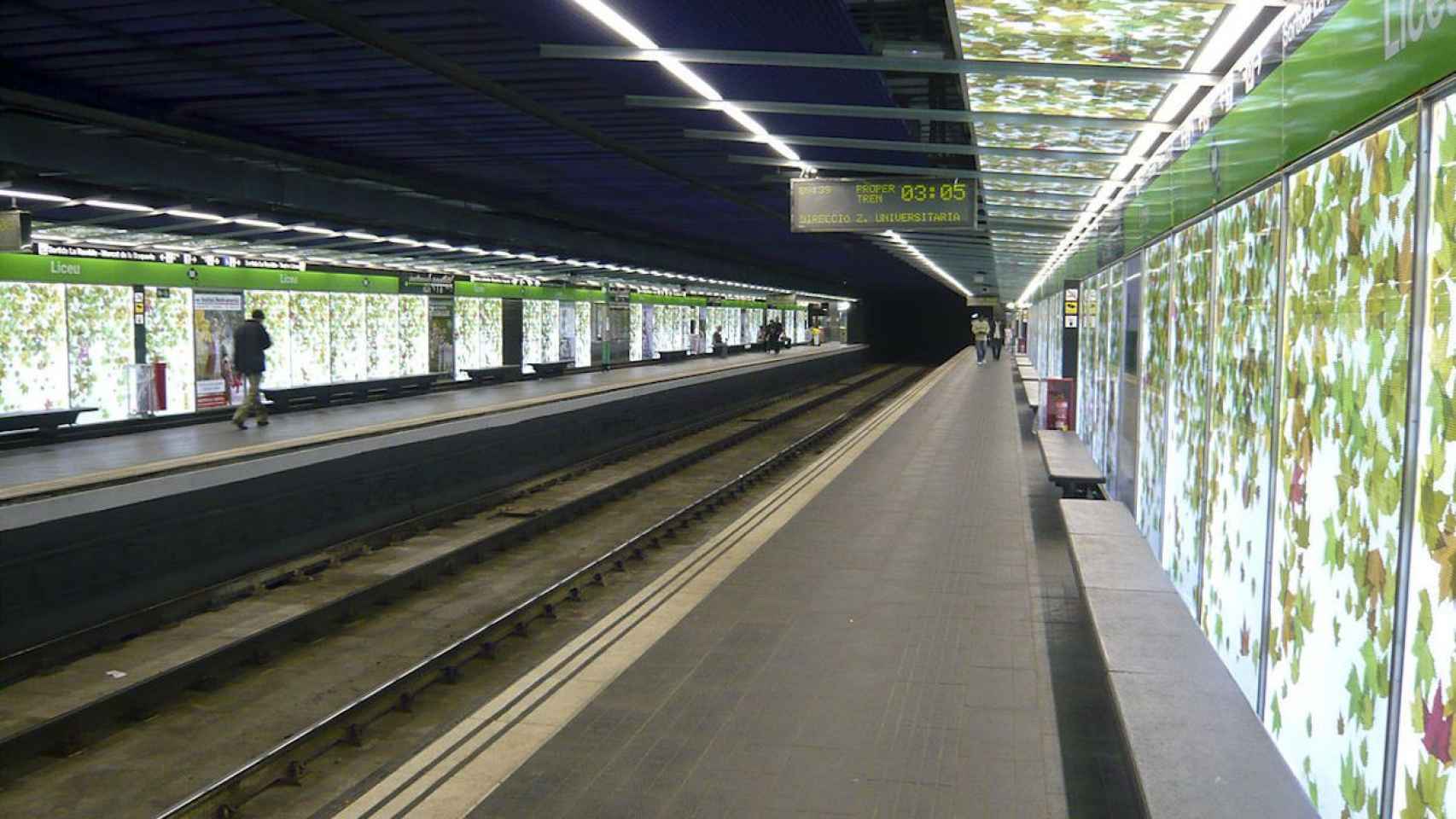 Estación de metro de Liceu en Barcelona en una imagen de archivo