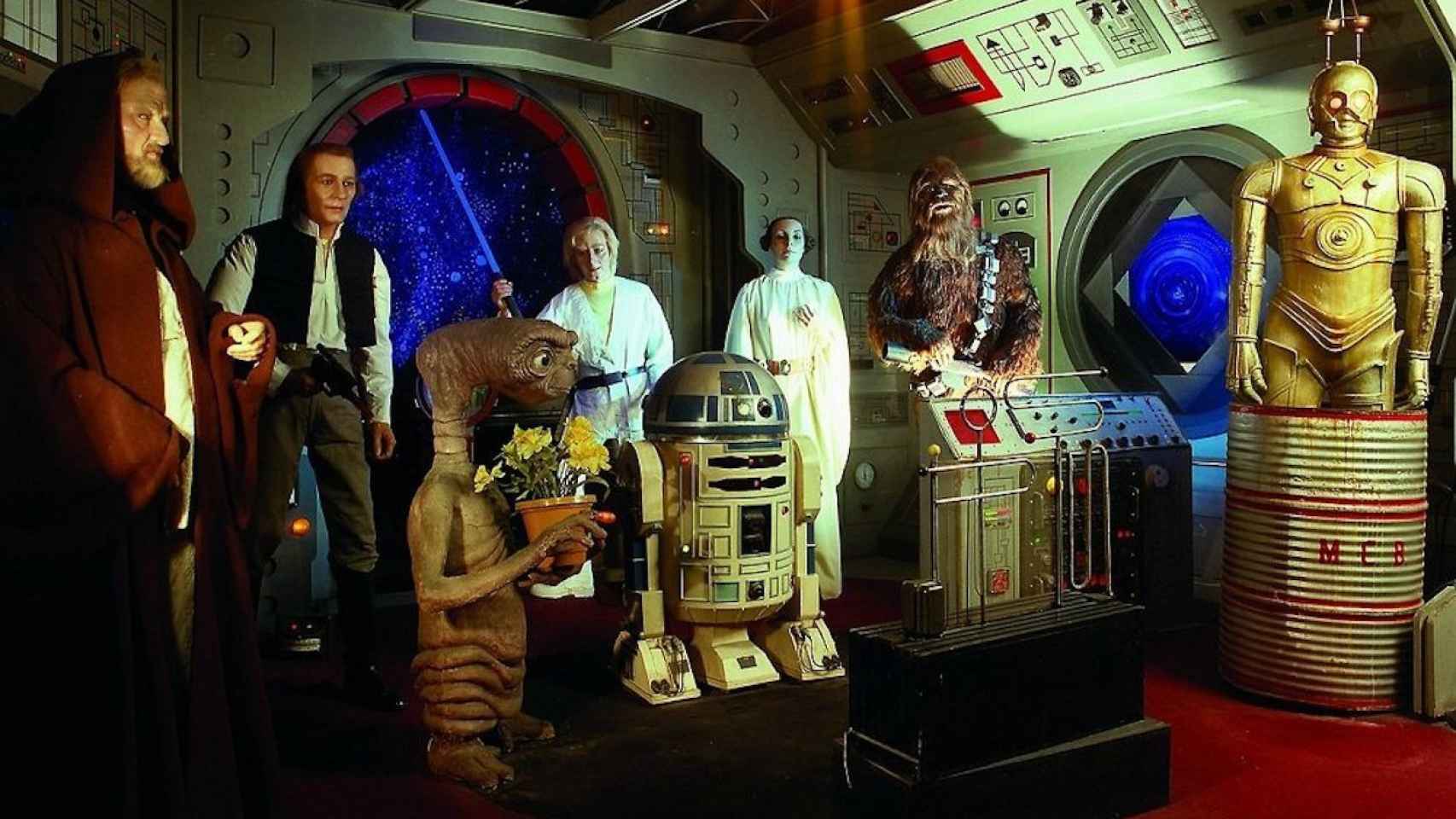 Personajes de Star Wars en una imagen de archivo