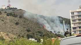 Incendio forestal en Collserola / JORGE MARTÍNEZ (TWITTER)