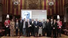 Acto de entrega de la Medalla de Oro de Barcelona a Pompeu Fabra a título póstumo / AJ BCN