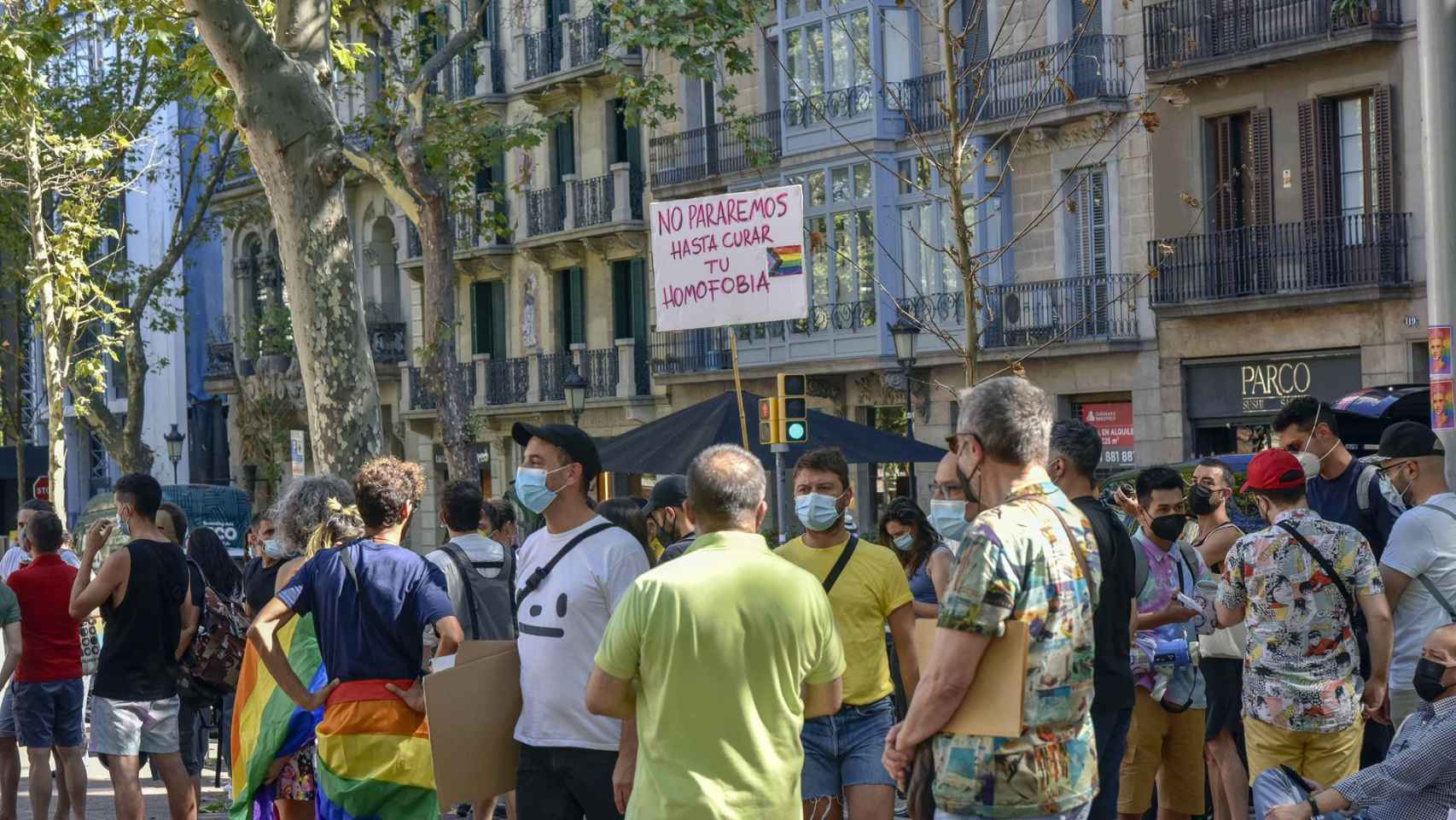 Concentración contra las agresiones homófobas en Barcelona / E.P.