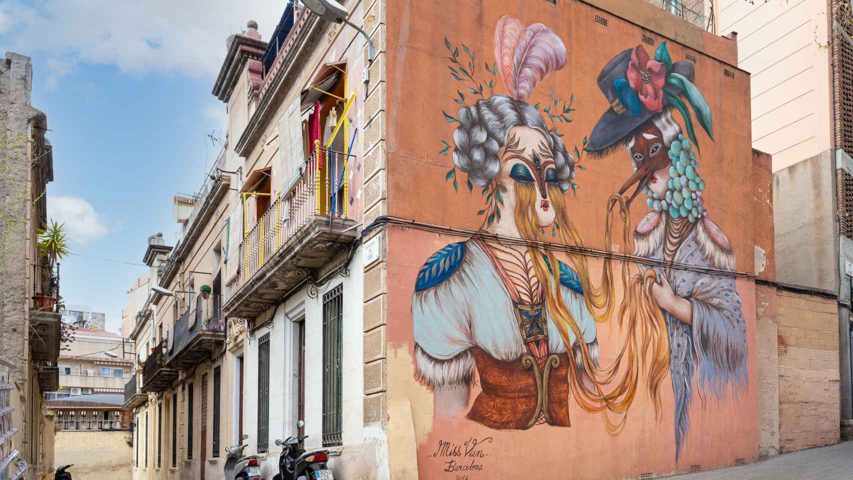 'Street art' de Miss Van en el pasaje Boné / INMA SANTOS